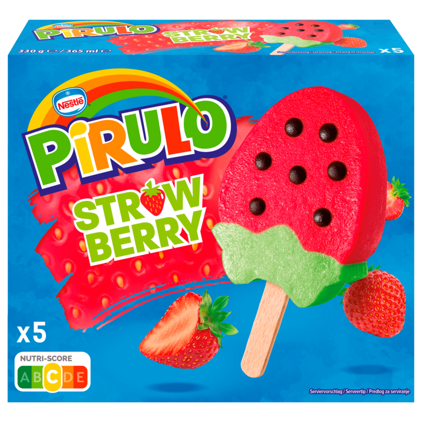 Nestlé Pirulo Eis Erdbeere 5x73ml